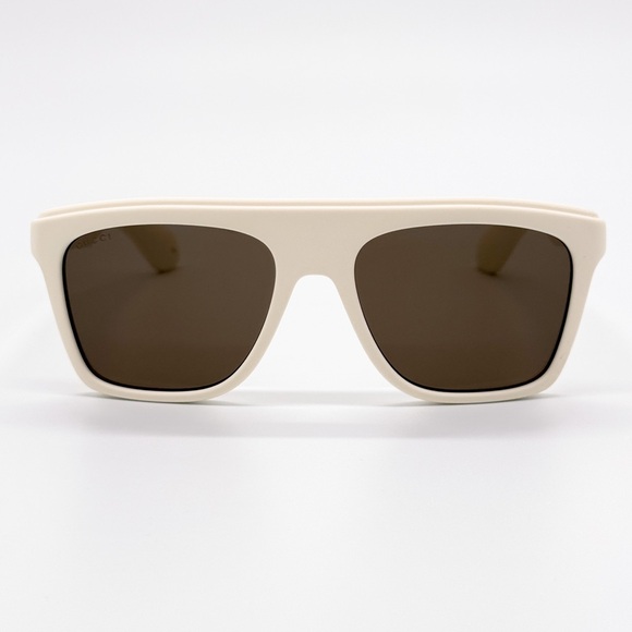 NEW GUCCI GG1570S 003 SQUARE BEIGE BROWN UNISEX SUNGLASSES GUCCI - Picture 4 of 10